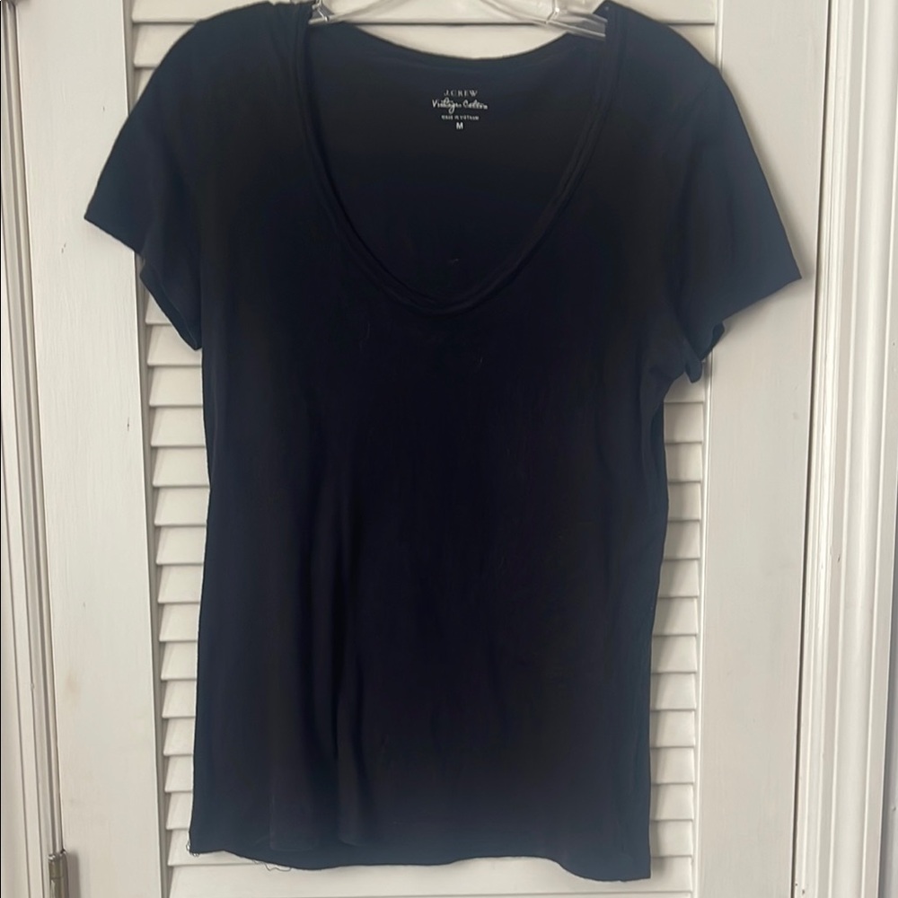 J. Crew Black Fitted Short Sleeve T-Shirt
